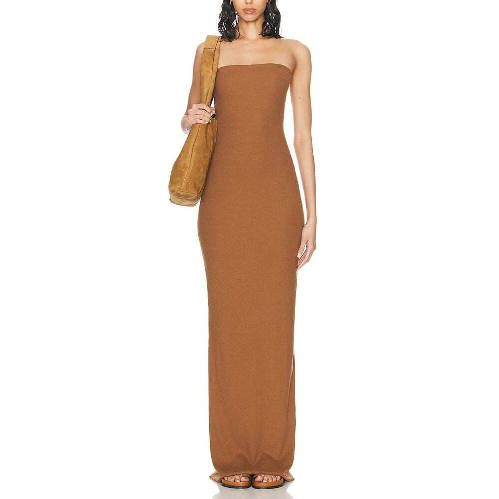 Eterne 'Tube' Brown Maxi Dress Size M